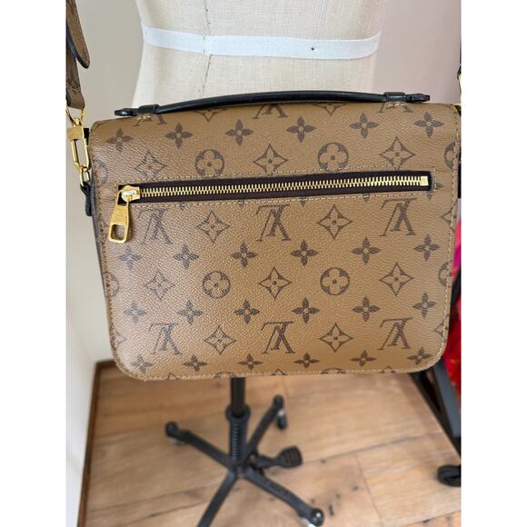 Louis Vuitton Pochette Meti Monogram Reverse Canvas MM Handbag Crossbody - Picture 3 of 12